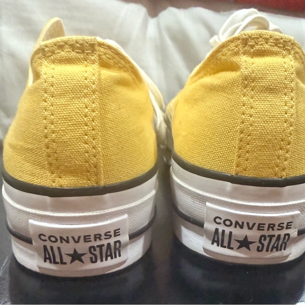 Converse Yellow Canvas Low-Top Sneakers - Picture 5 of 6